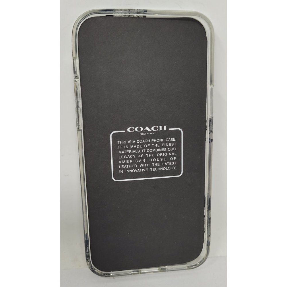 Coach Protective Case for Apple iPhone 12  / iPhone 12 Pro -  Desert Tulip Black - Picture 2 of 3